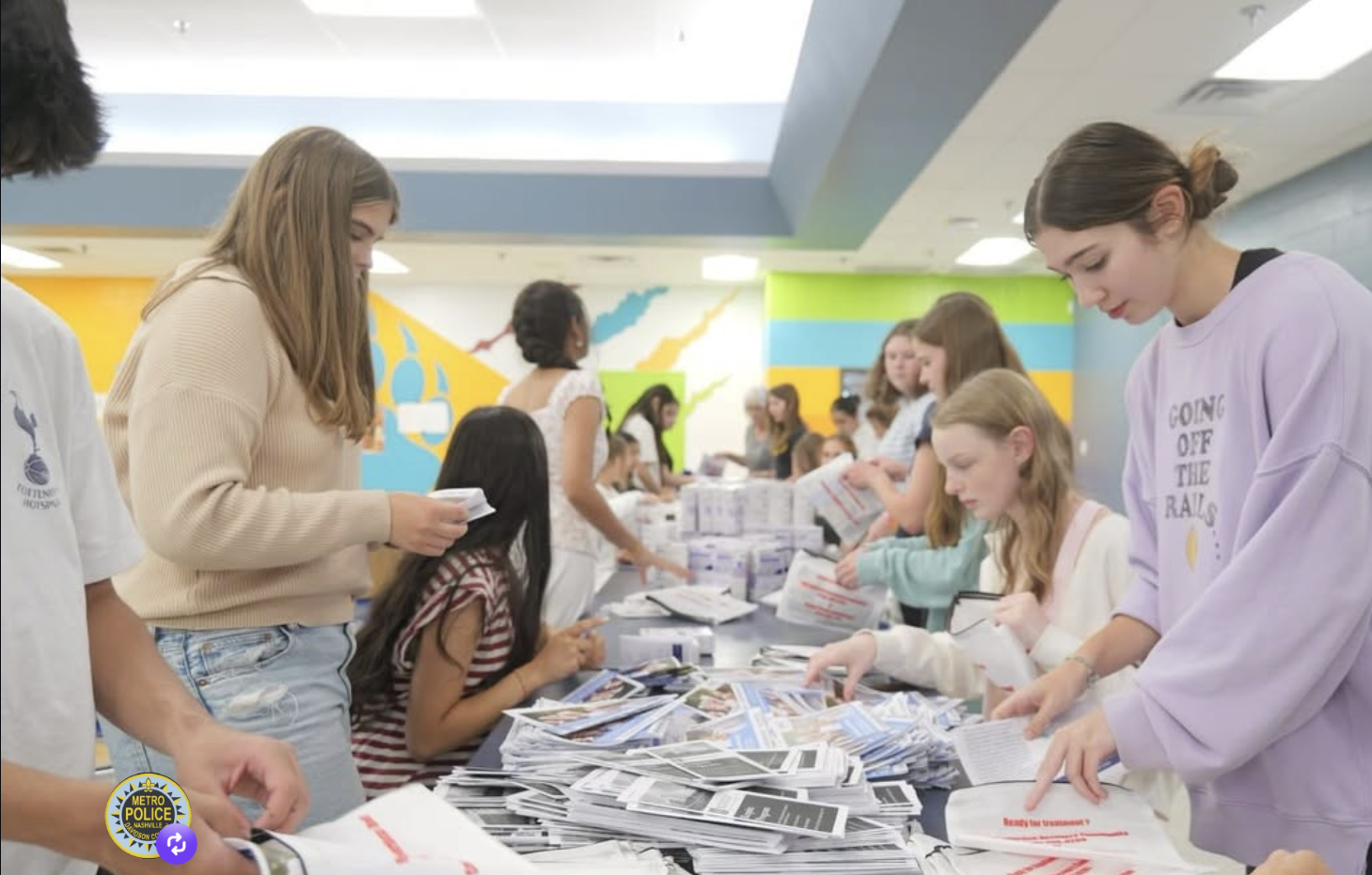 Amplify Aid volunteers at work
